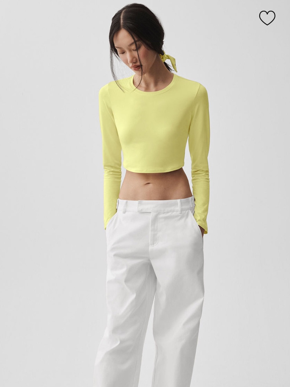ALO Yoga NWT High Road straight leg pant in white XS
